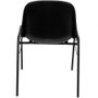 NOWY STYL Silla Beta de PVC Negro sin brazos